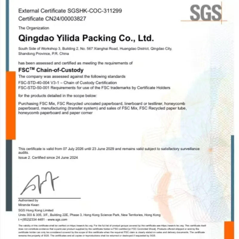 Qingdao Yilida Packaging компаниясы FSC жеткізілім мен сұраныс тізбегін басқару жүйесі бойынша арнайы тренинг өткізді.